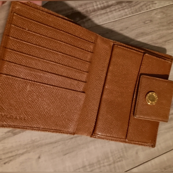 Bvlgari Wallet Purse Folding wallet Brown Woman Authentic - Picture 6 of 11
